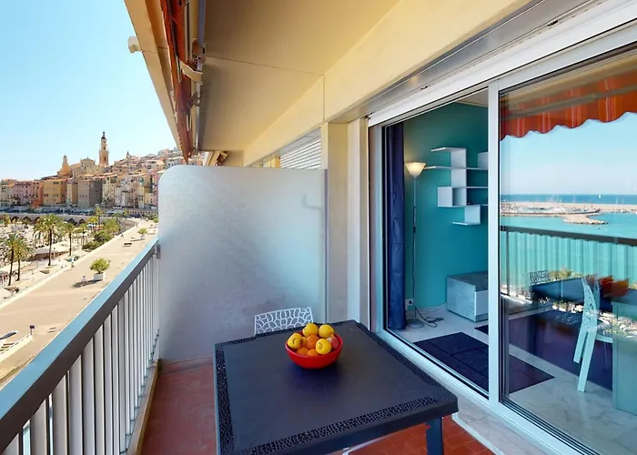 Superbe 2p Au 5eme Etage Avec Terrasse Face A La Et Parking Prive - Menton, Garavan - Fr-1-196-293